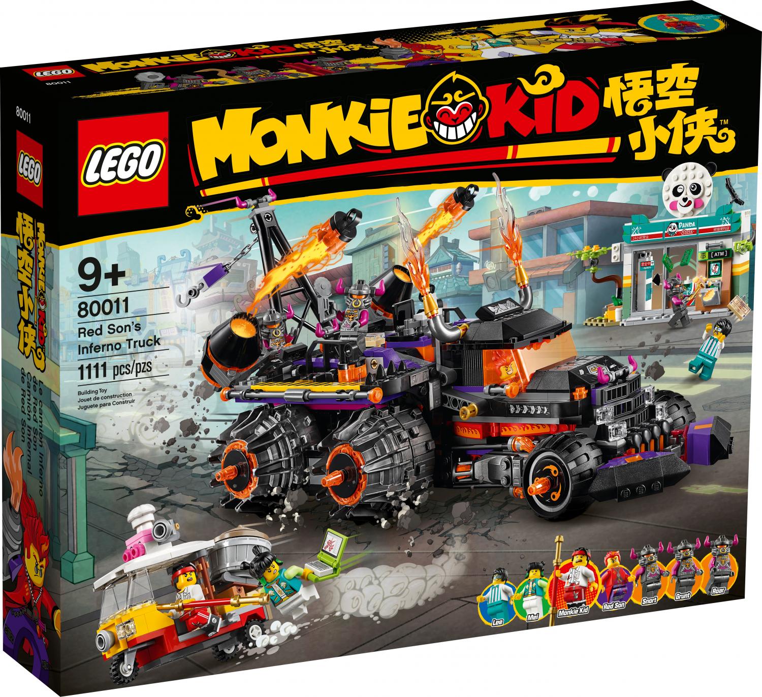 Конструктор LEGO Monkie Kid 80011 Огненный грузовик Ред Сана