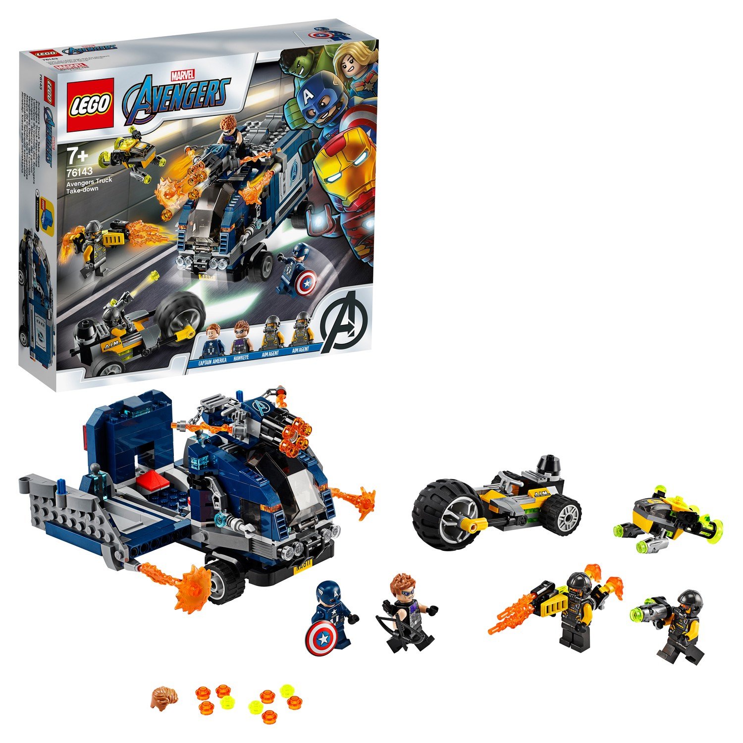 Конструктор LEGO Marvel Super Heroes 76143 Avengers Нападение на грузовик 4.5
