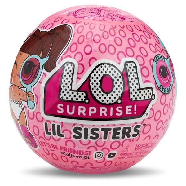 Кукла-сюрприз MGA Entertainment в шаре LOL Surprise 4 Decoder Lil Sisters, 4 см, 552147