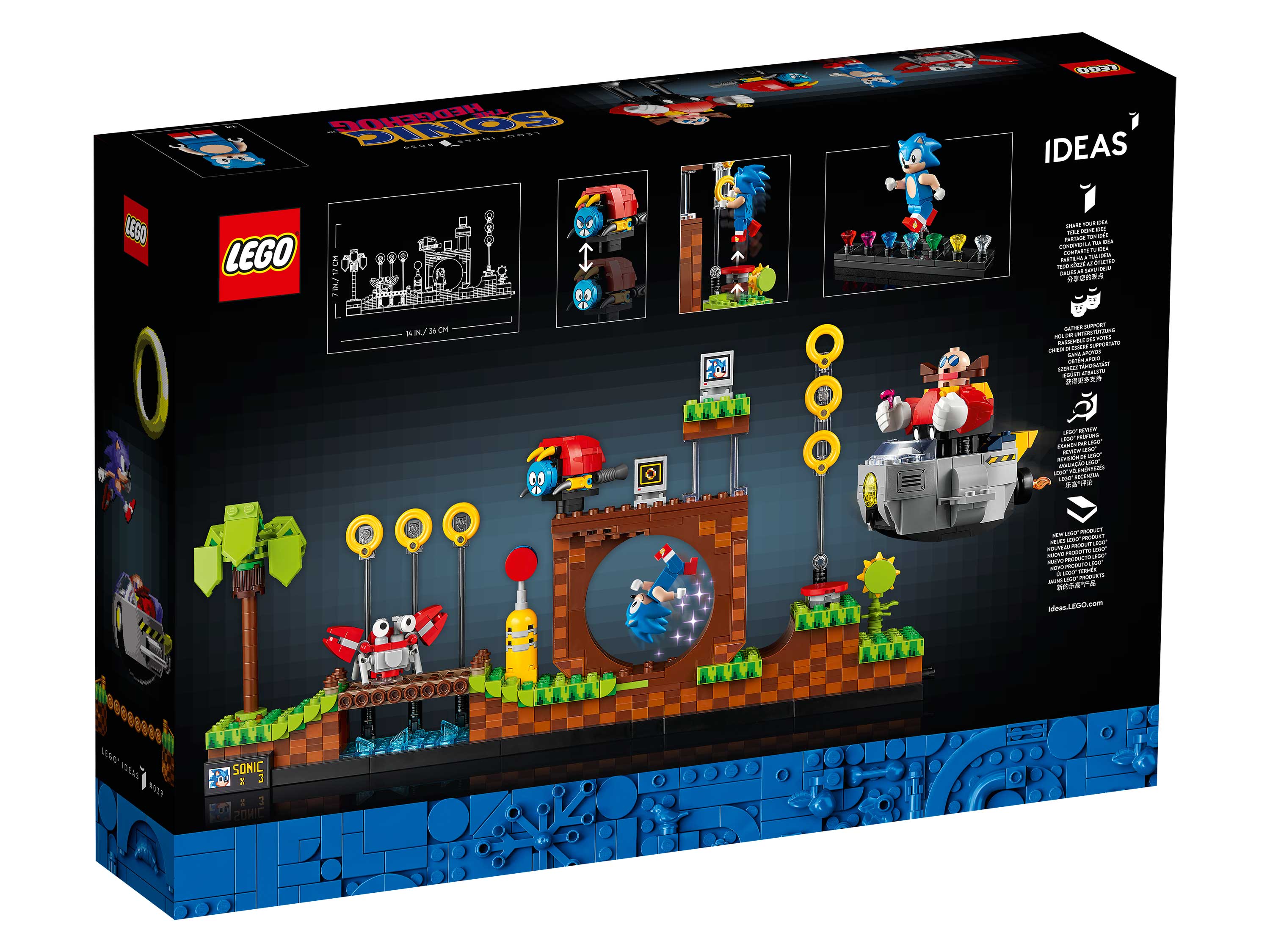 Конструктор LEGO Ideas 21331 Ежик Соник - зона Грин Хилл
