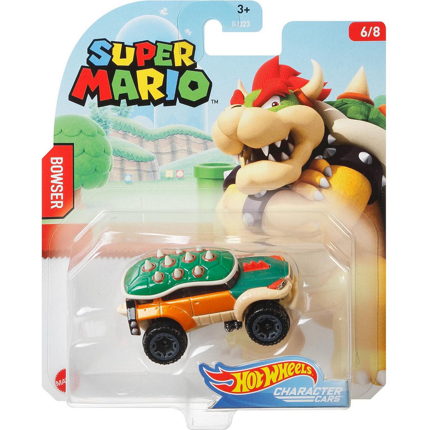 Внедорожник Hot Wheels Character Cars Super Mario Bowser (GJJ23/GPC09) 1:64