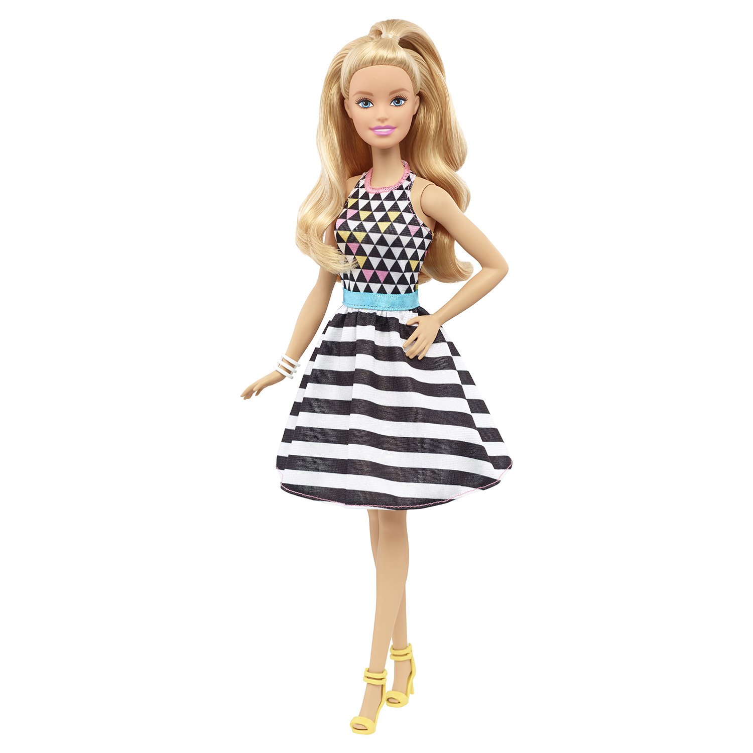 Кукла Barbie Игра с модой, в полоску, 29 см, DVX68