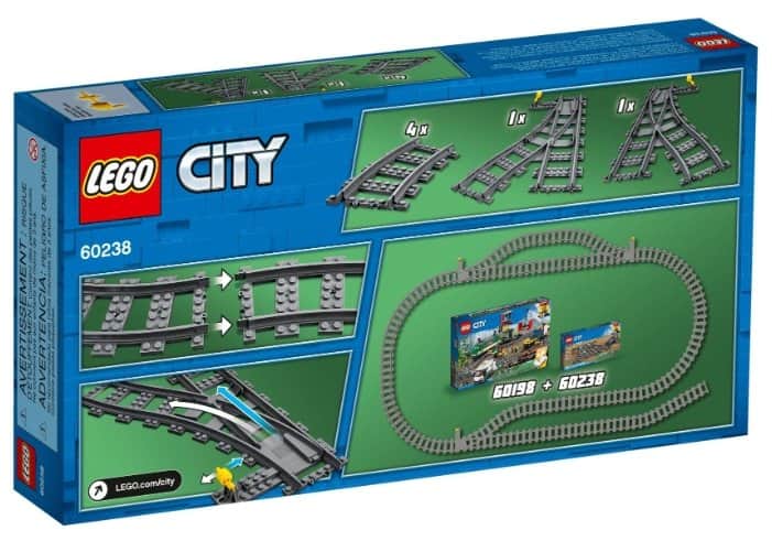 Дополнительные детали LEGO City 60238 Рельсы и стрелки