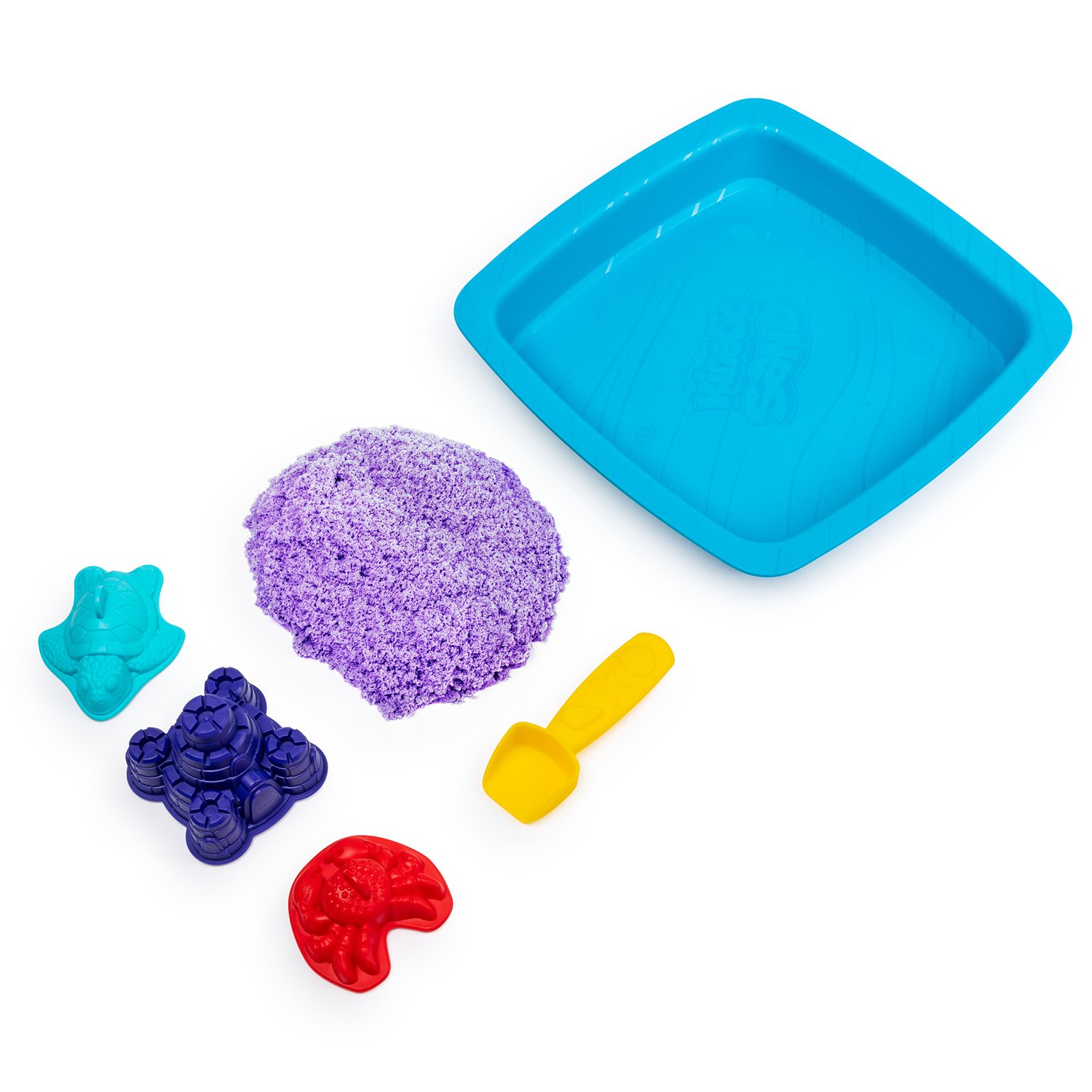 Песок кинетический Kinetic Sand с коробкой и инструментами 454г Purple 6028092
