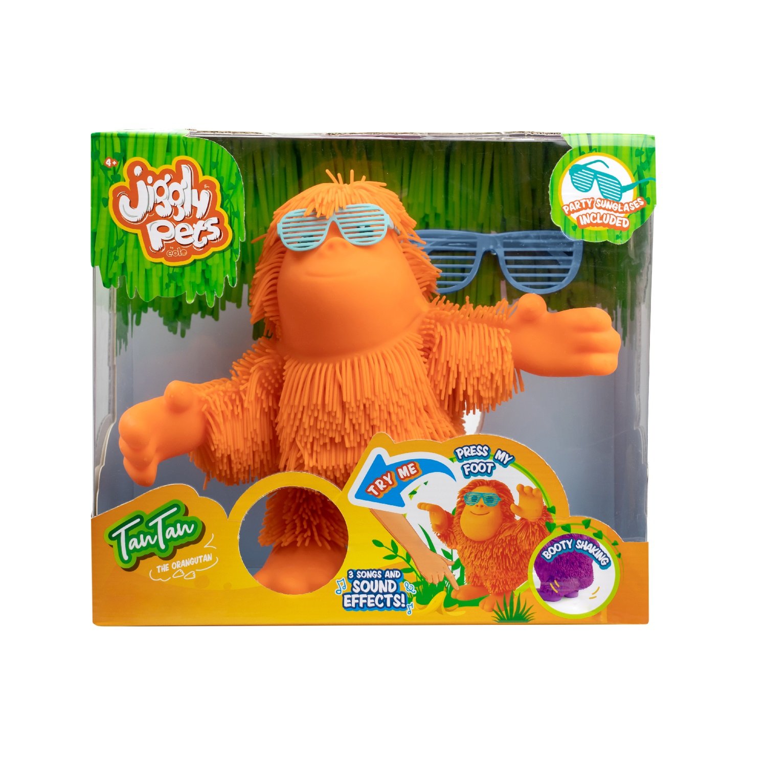 Игрушка Jiggly Pets Орангутан Тан-Тан интерактивный Оранжевый 40391
