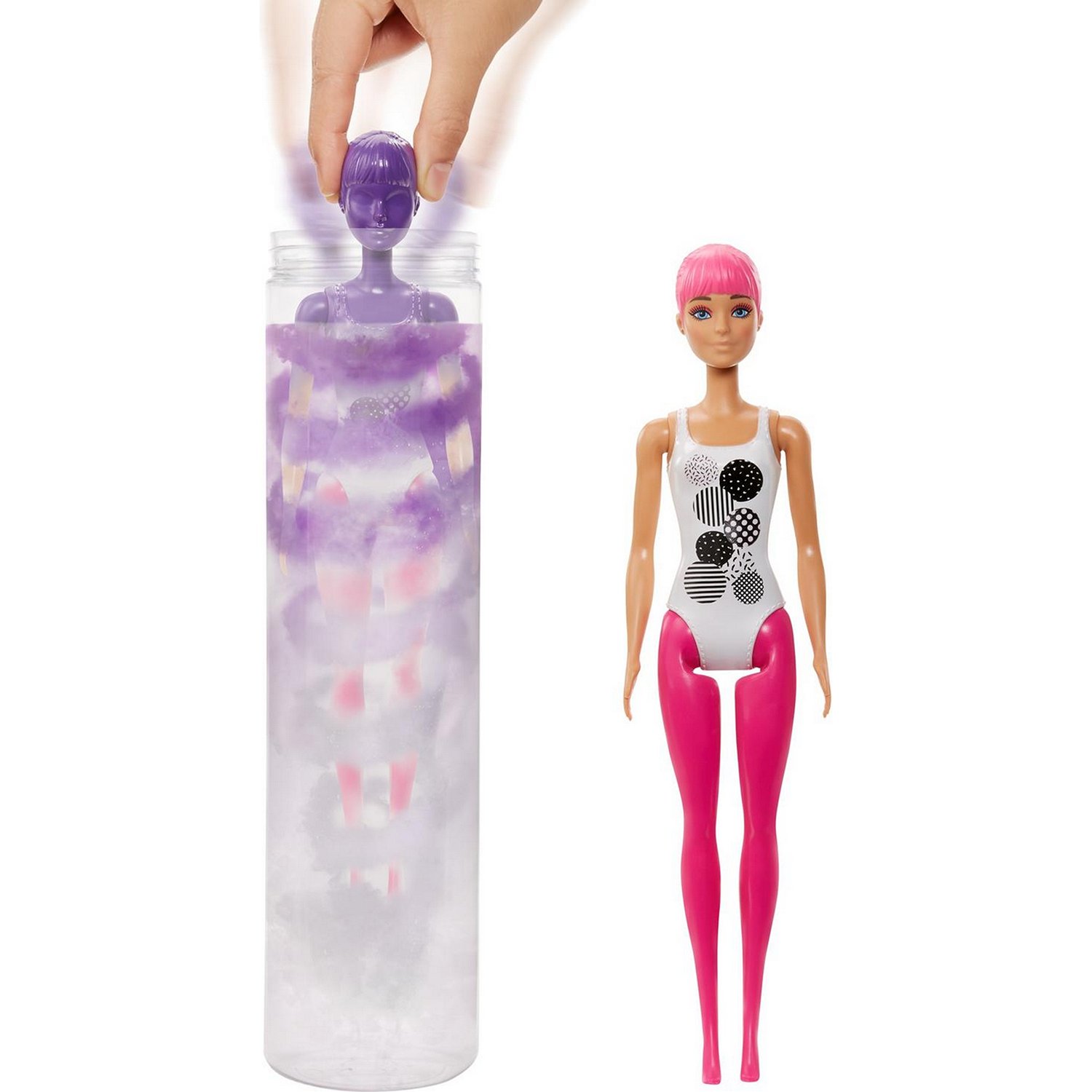 Игровой набор Barbie В2 Color Reveal Monochrome Doll Сюрприз с аксессуарами GTR94