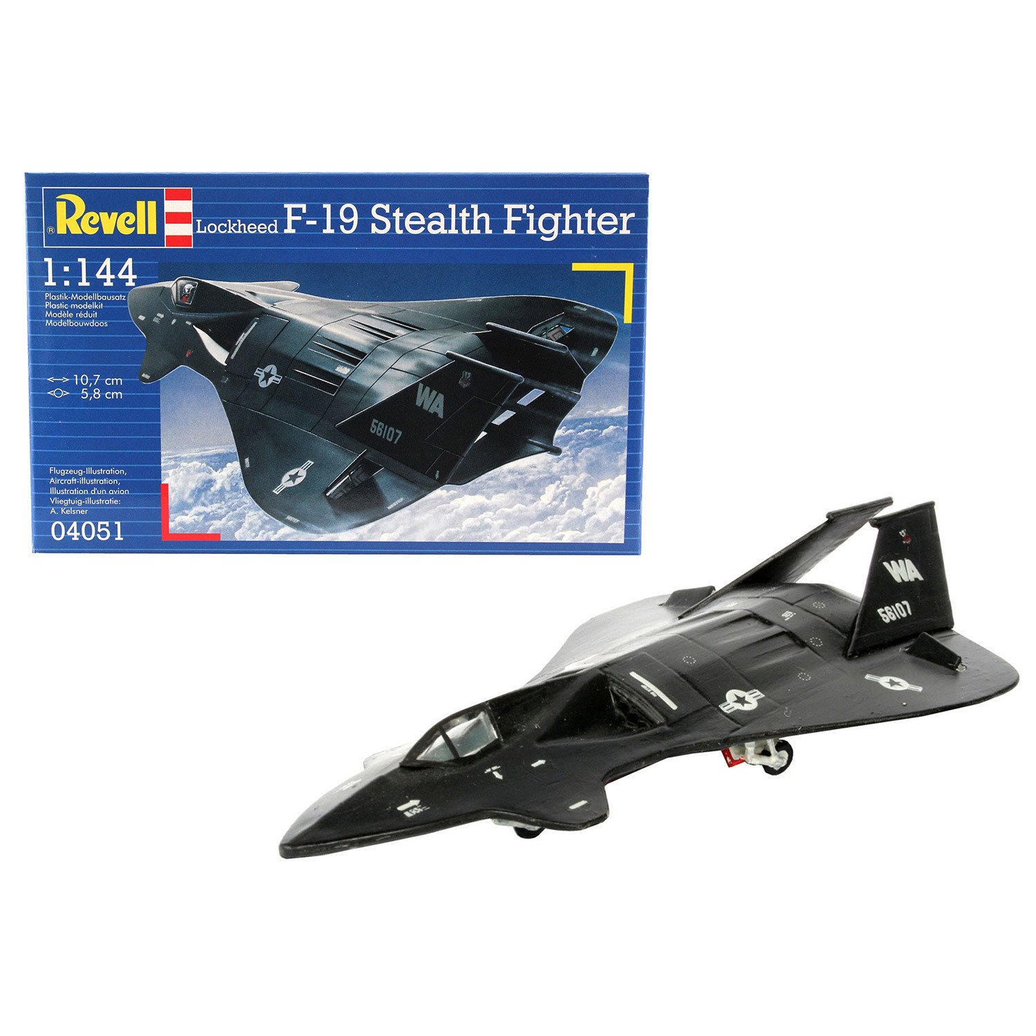 Истребитель Revell F-19 Stealth 1:144