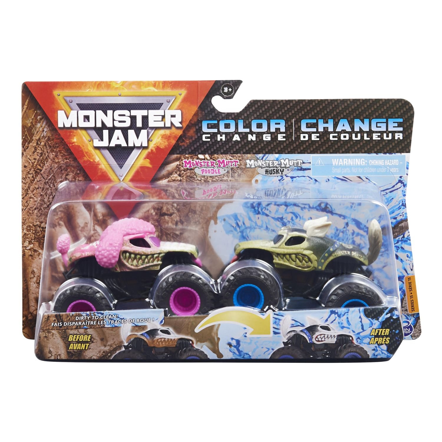 Машинки Monster Jam 1:64 Poodle Vs Husky 6044943/20129421