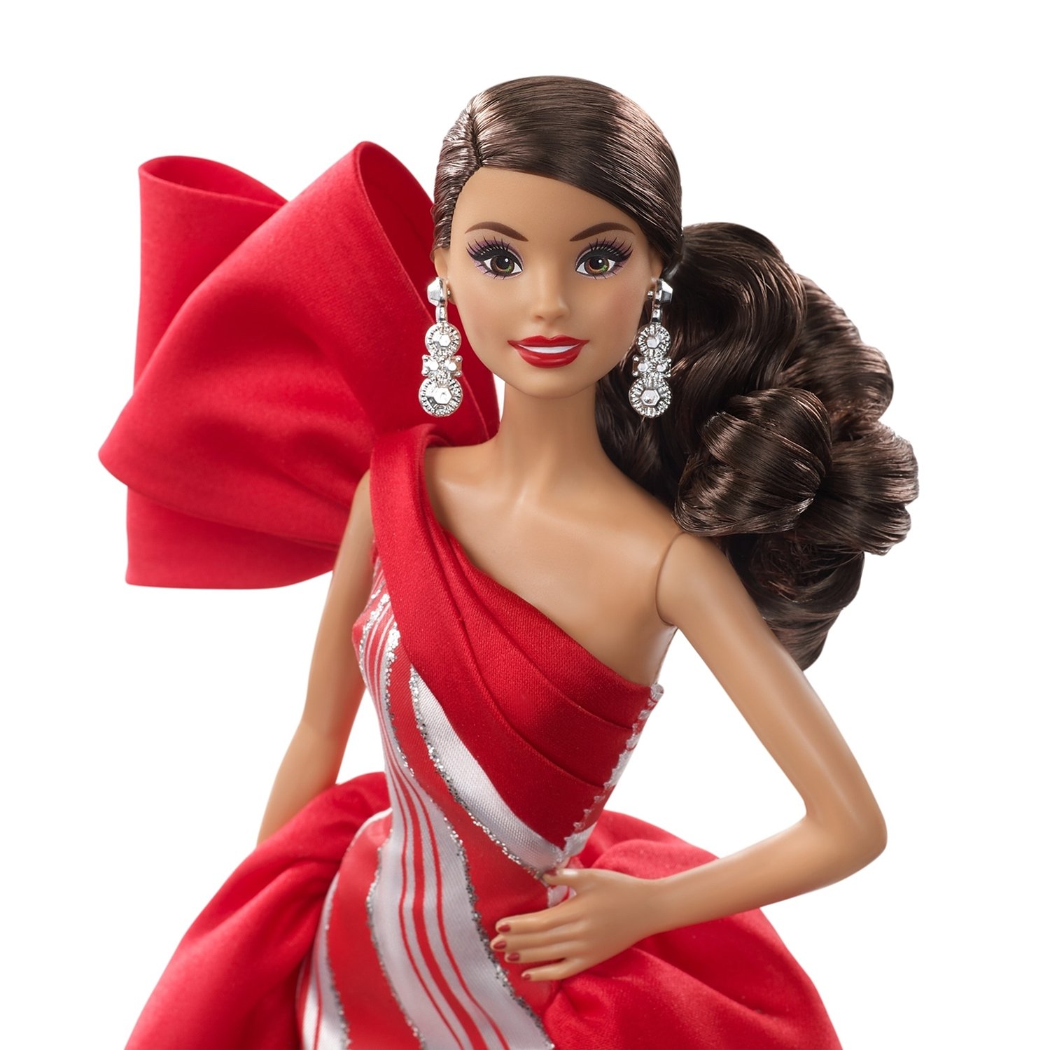 Кукла Barbie Праздничная 2019 Шатенка, FXF03