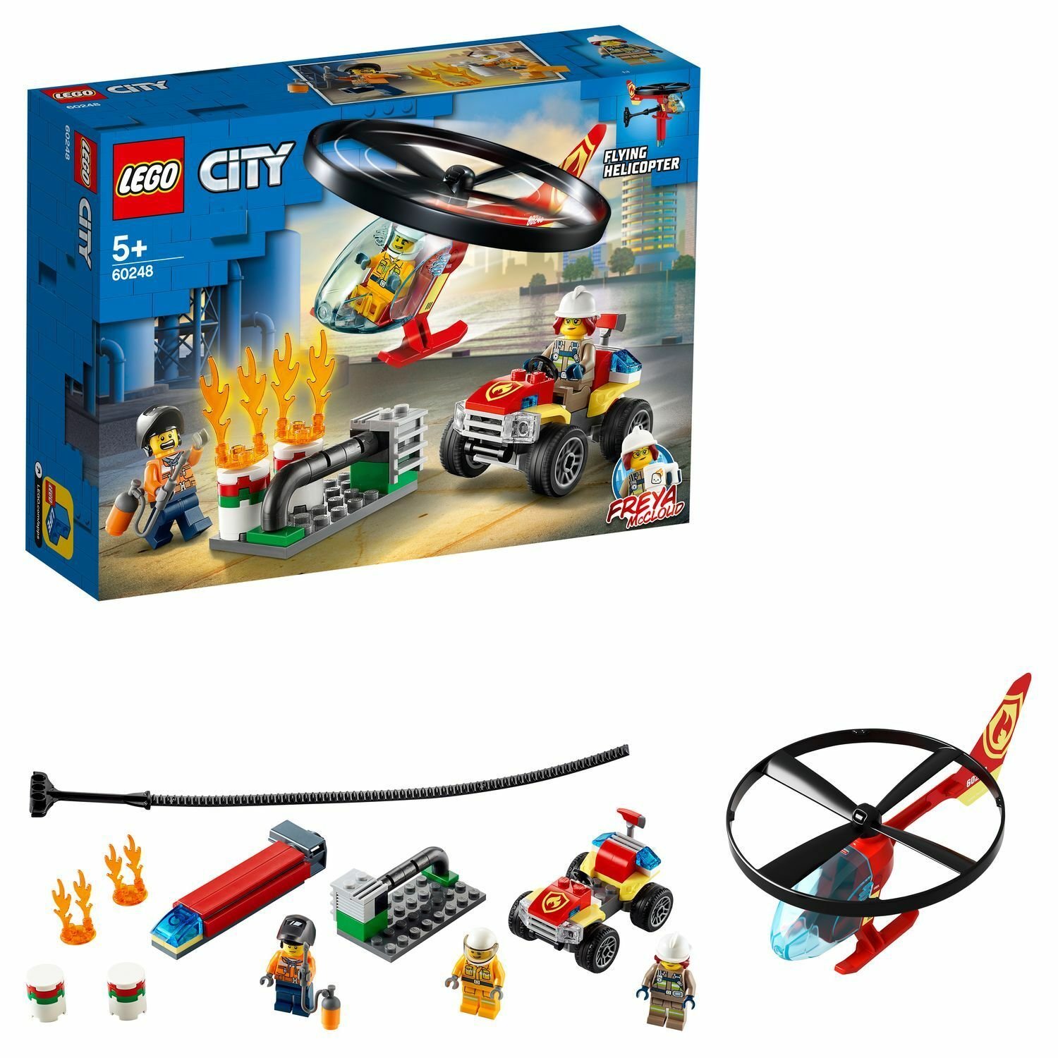 Конструктор LEGO City 60248 Пожарный спасательный вертолёт