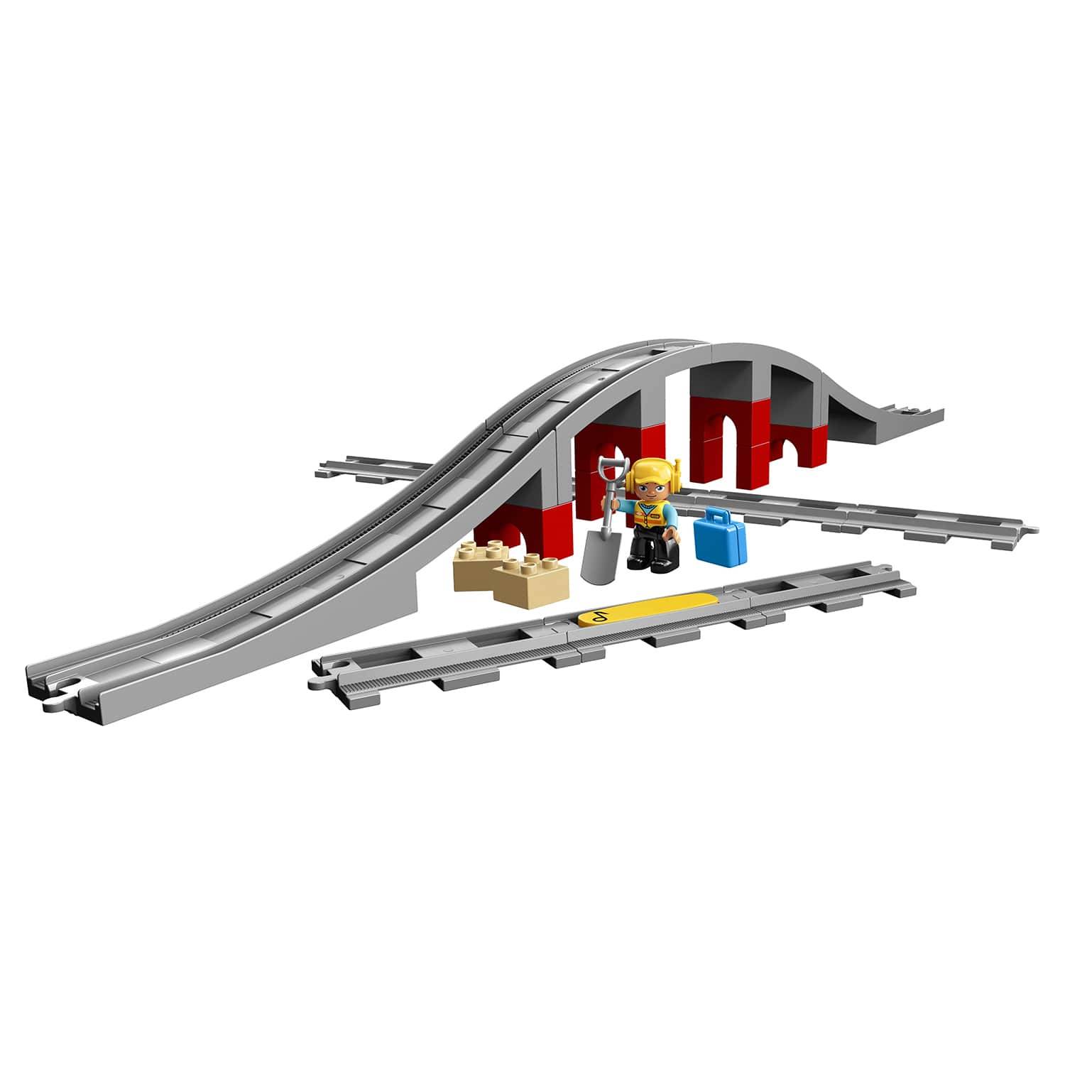 Конструктор LEGO Duplo 10872 Железнодорожный мост и рельсы