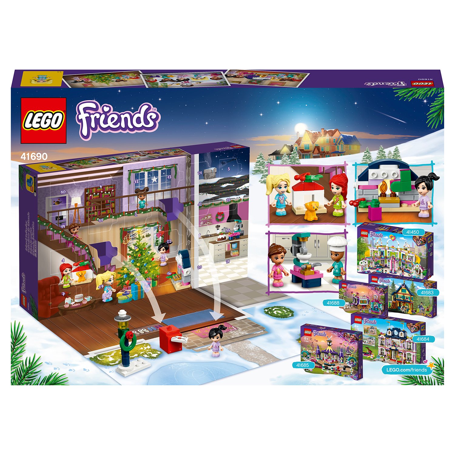 Конструктор LEGO Friends Новогодний Advent календарь 41690