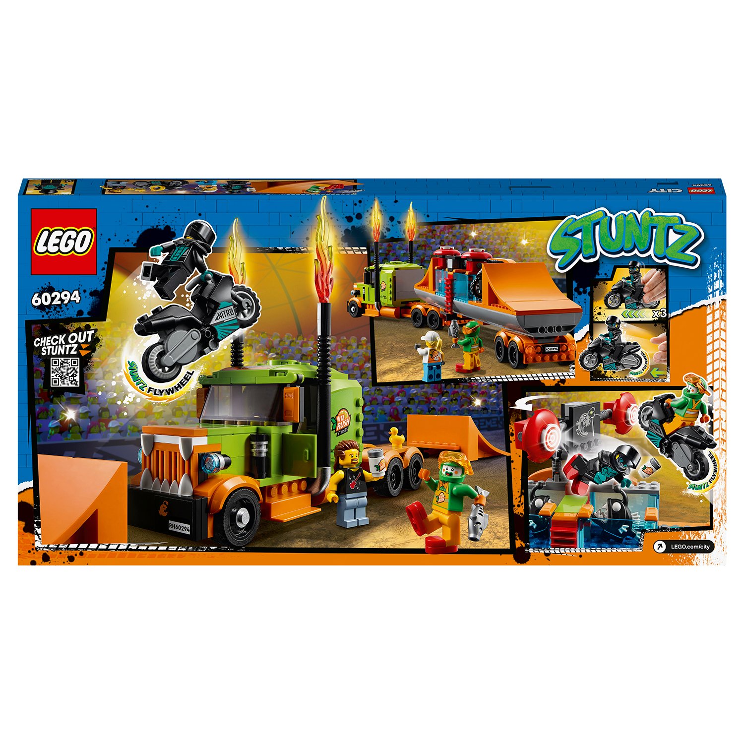 Конструктор LEGO City 60294 Грузовик для шоу каскадёров
