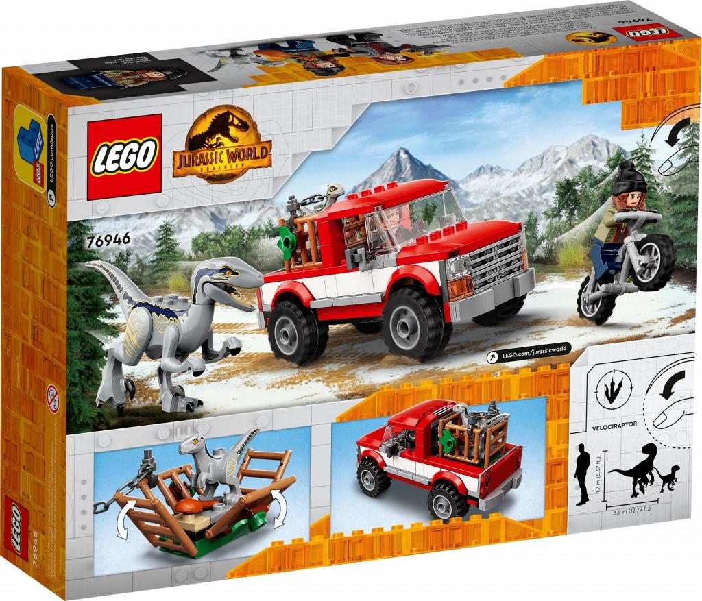 Конструктор LEGO Jurassic World 76946 Захват синего и бета-велоцираптора