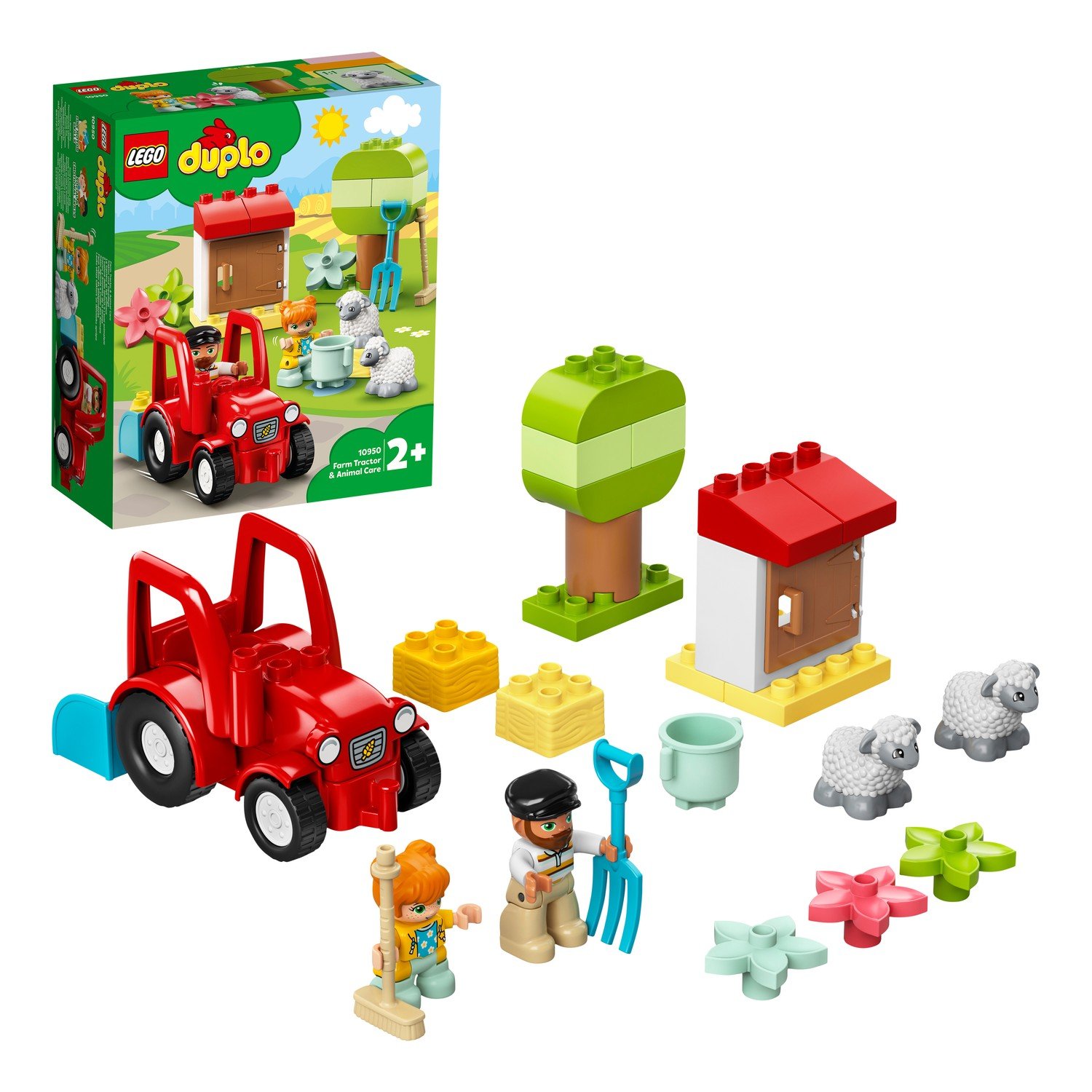 Конструктор LEGO DUPLO 10950 Фермерский трактор и животные