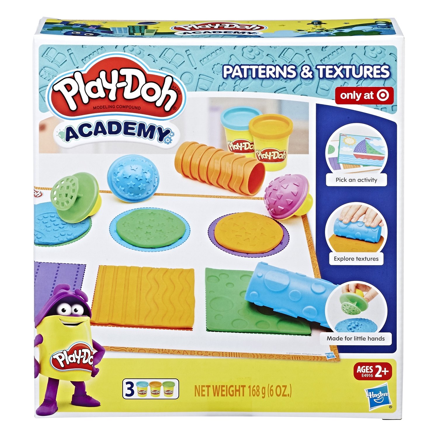 Набор игровой Play-Doh Масса для лепки Текстуры и инструменты E4916