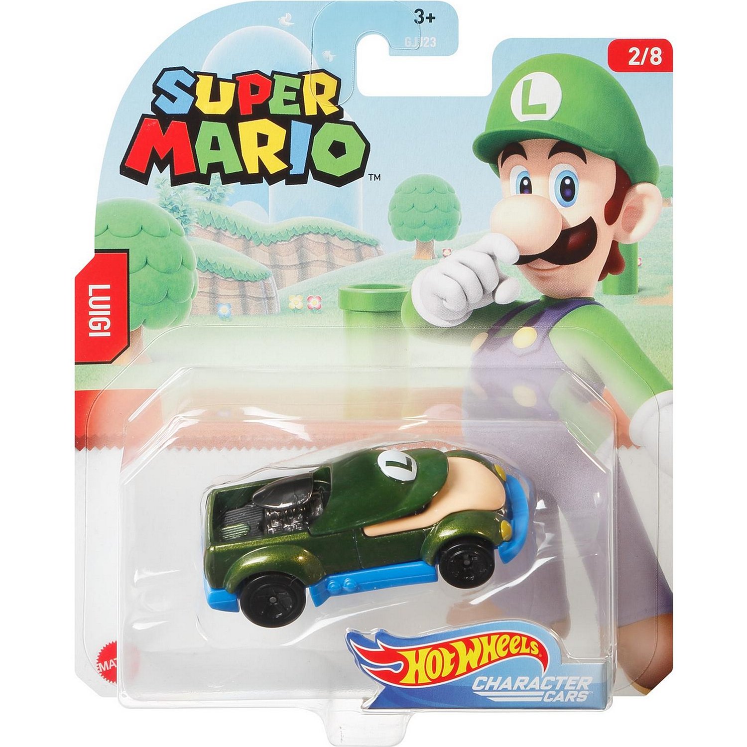 Машинка Hot Wheels Character Cars Super Mario Luigi (GJJ23/GPC13) 1:64