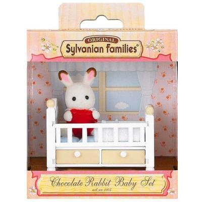 Игровой набор Sylvanian Families Малыш кролик в кроватке 2205/5017