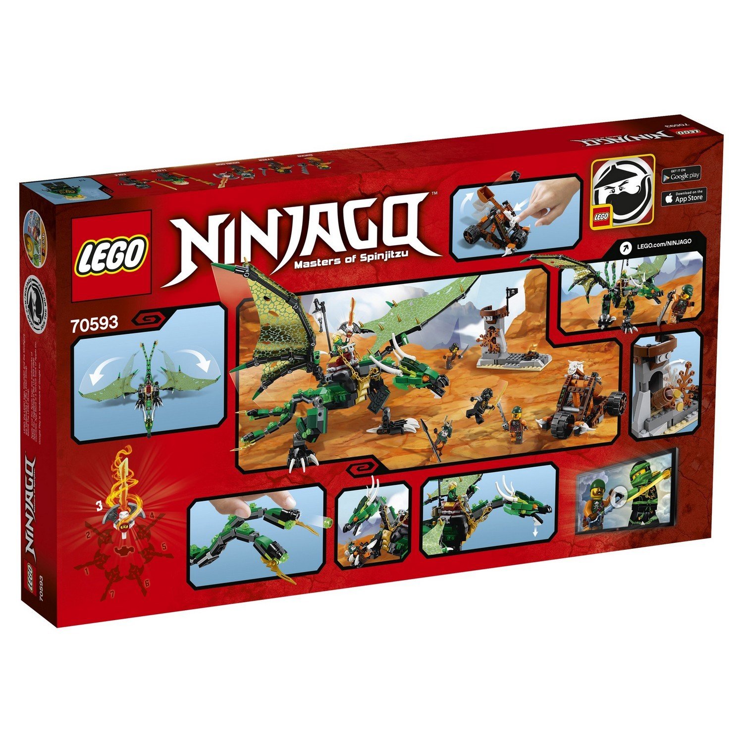 Конструктор LEGO Ninjago 70593 Зеленый дракон