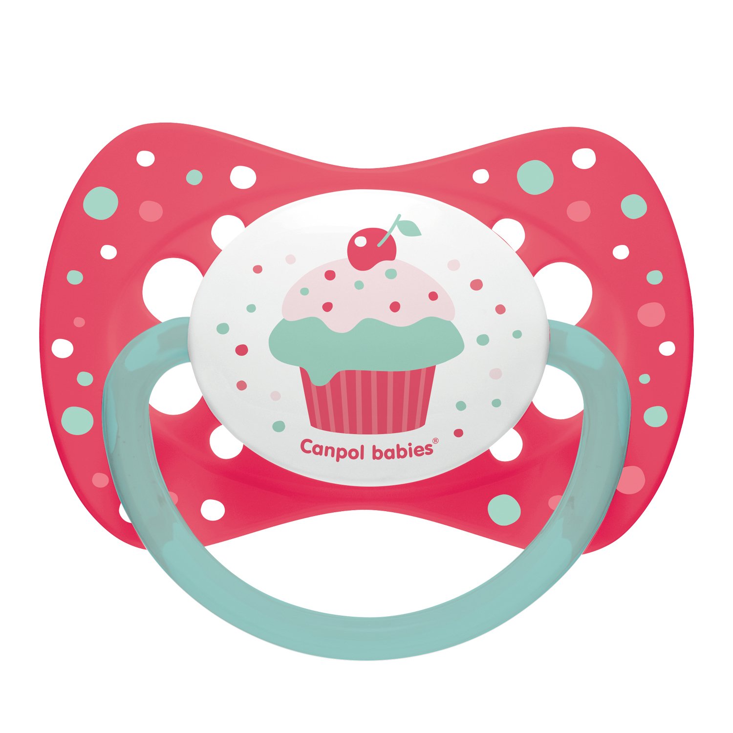 Пустышка Canpol Babies Cupcake с 6месяцев Розовая