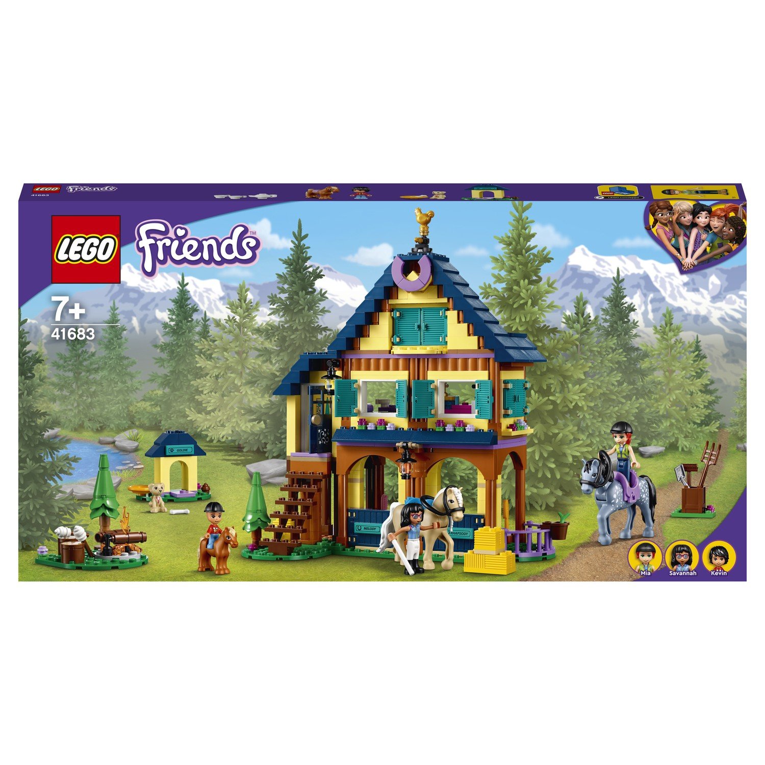 Конструктор LEGO Friends Лесной клуб верховой езды 41683