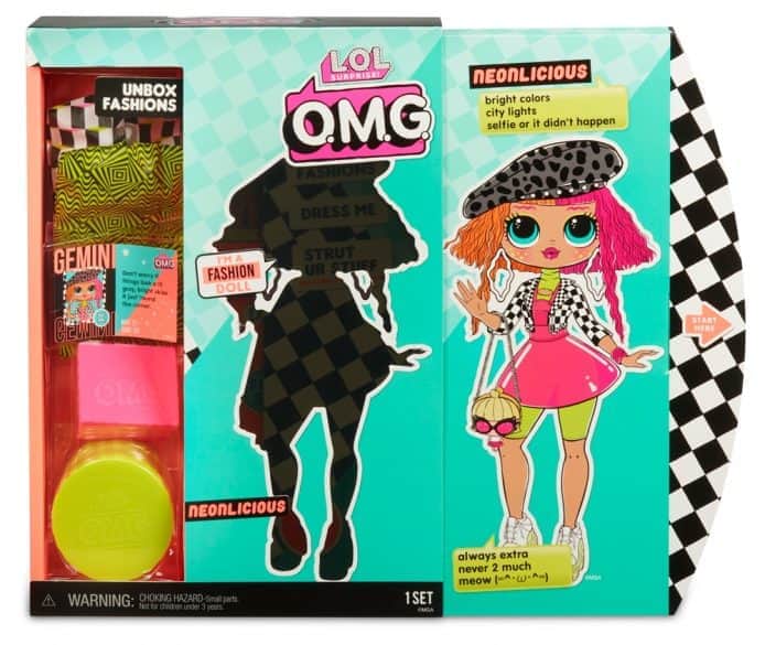 Кукла-сюрприз LOL Surprise OMG Fashion Neonlicious, 560579