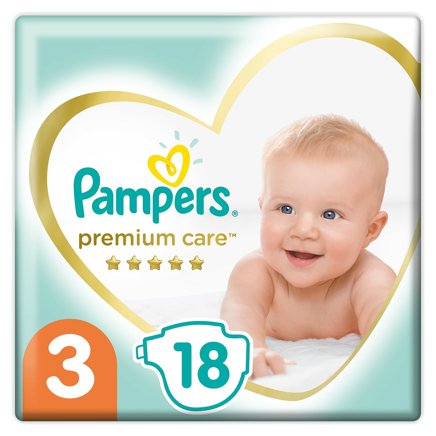 Подгузники Pampers Premium Care 3 6-10кг 18шт