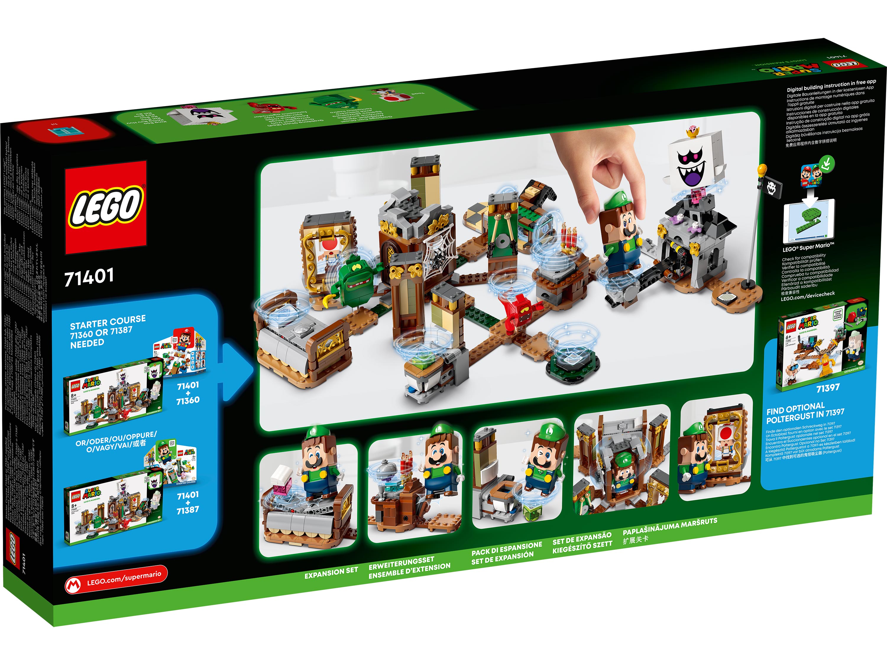 Конструктор Lego Super Mario 71401 Дополнительный набор Luigi’s Mansion: призрачные прятки»