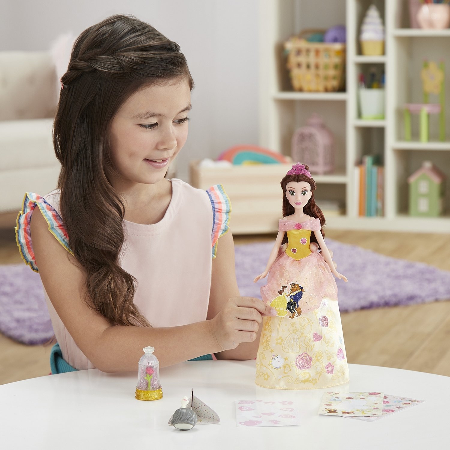 Кукла Hasbro Disney Princess Сверкающая Белль, 28 см, E5599