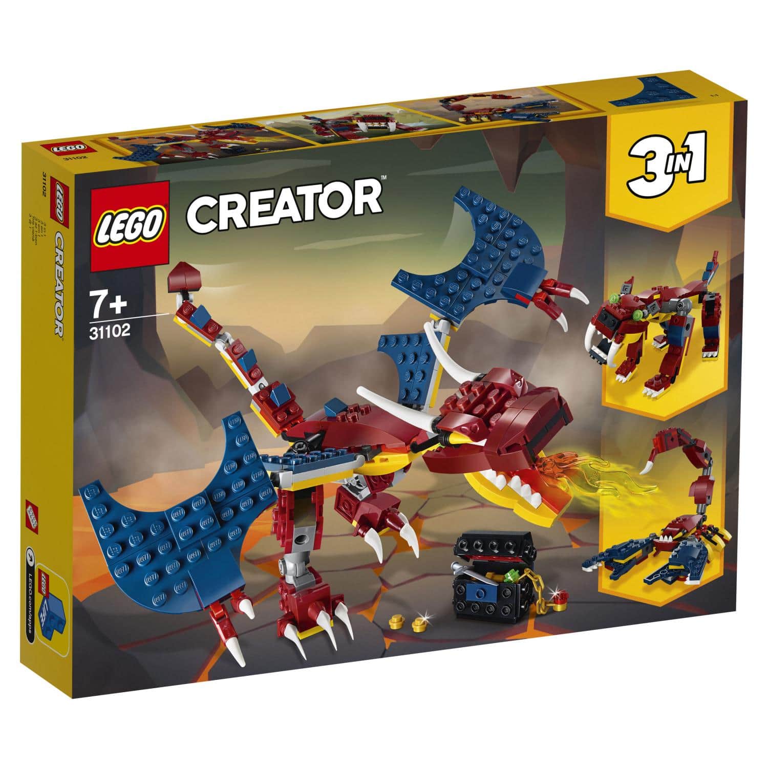 Конструктор LEGO Creator 31102 Огненный дракон