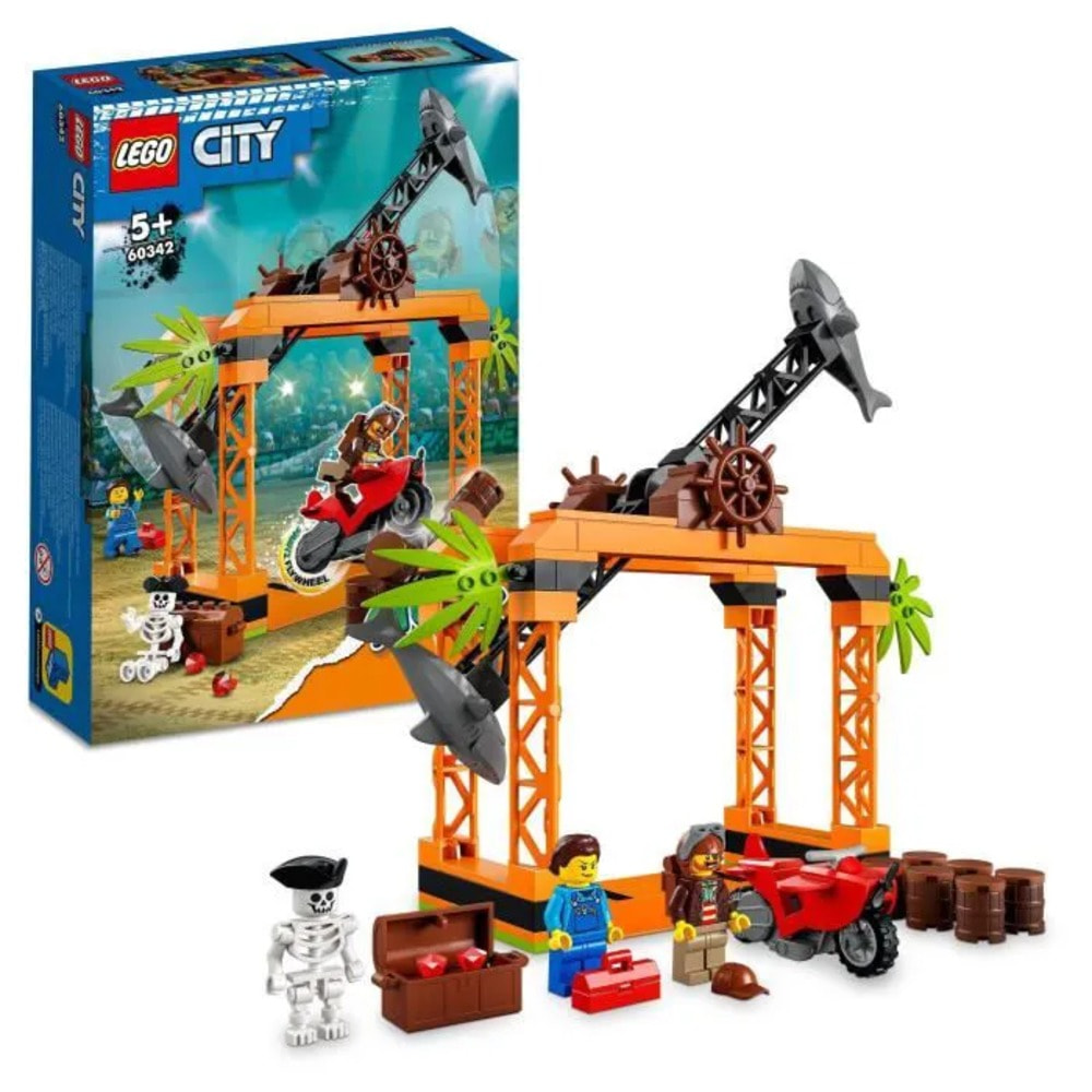Конструктор Lego City 60342 Испытание трюков с нападением акул в городе