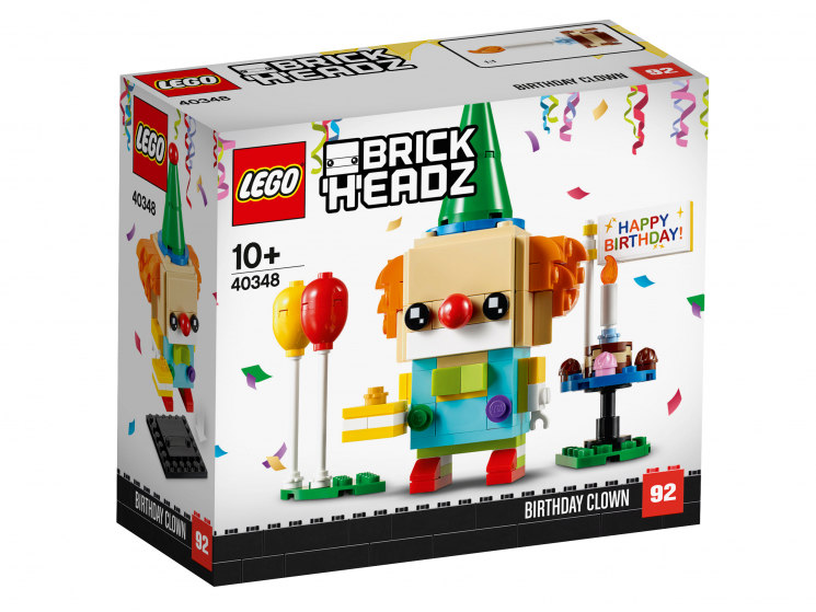 Конструктор LEGO BrickHeadz 40348 Клоун на день рождения