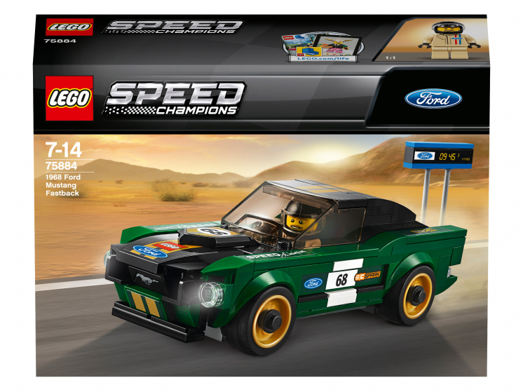 Конструктор LEGO Speed Champions 75884 1968 Ford Mustang Fastback