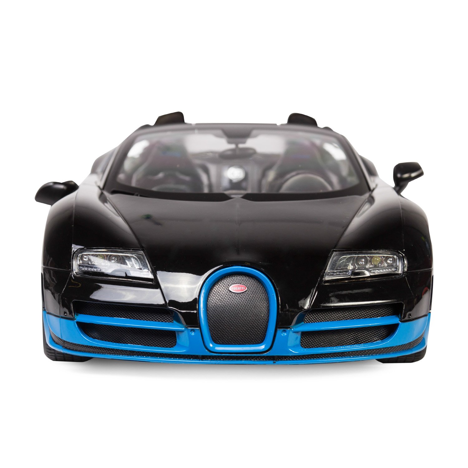 Машинка Rastar радиоуправляемая Bugatti Vitesse 1:14 черно-голубая