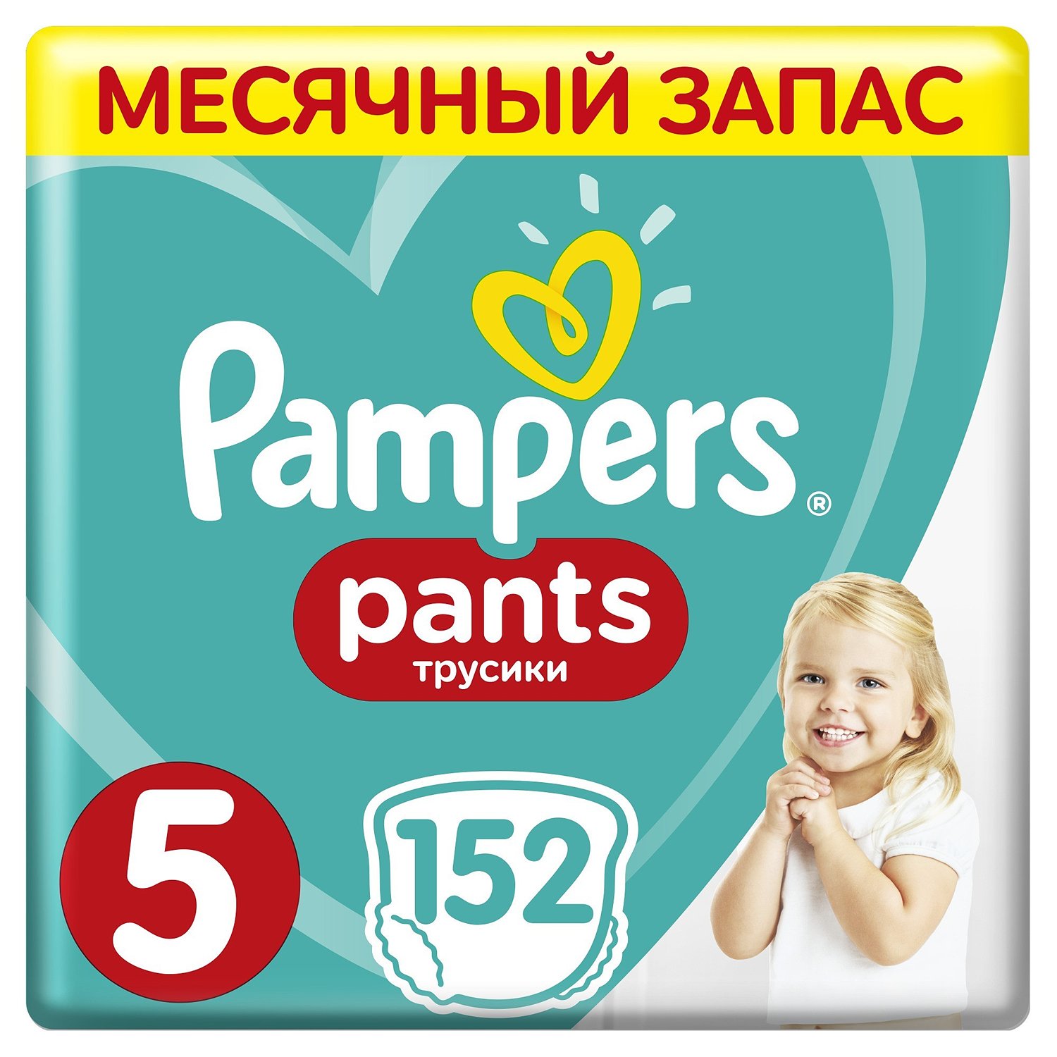 Подгузники-трусики Pampers Pants 5 12-17кг 152шт
