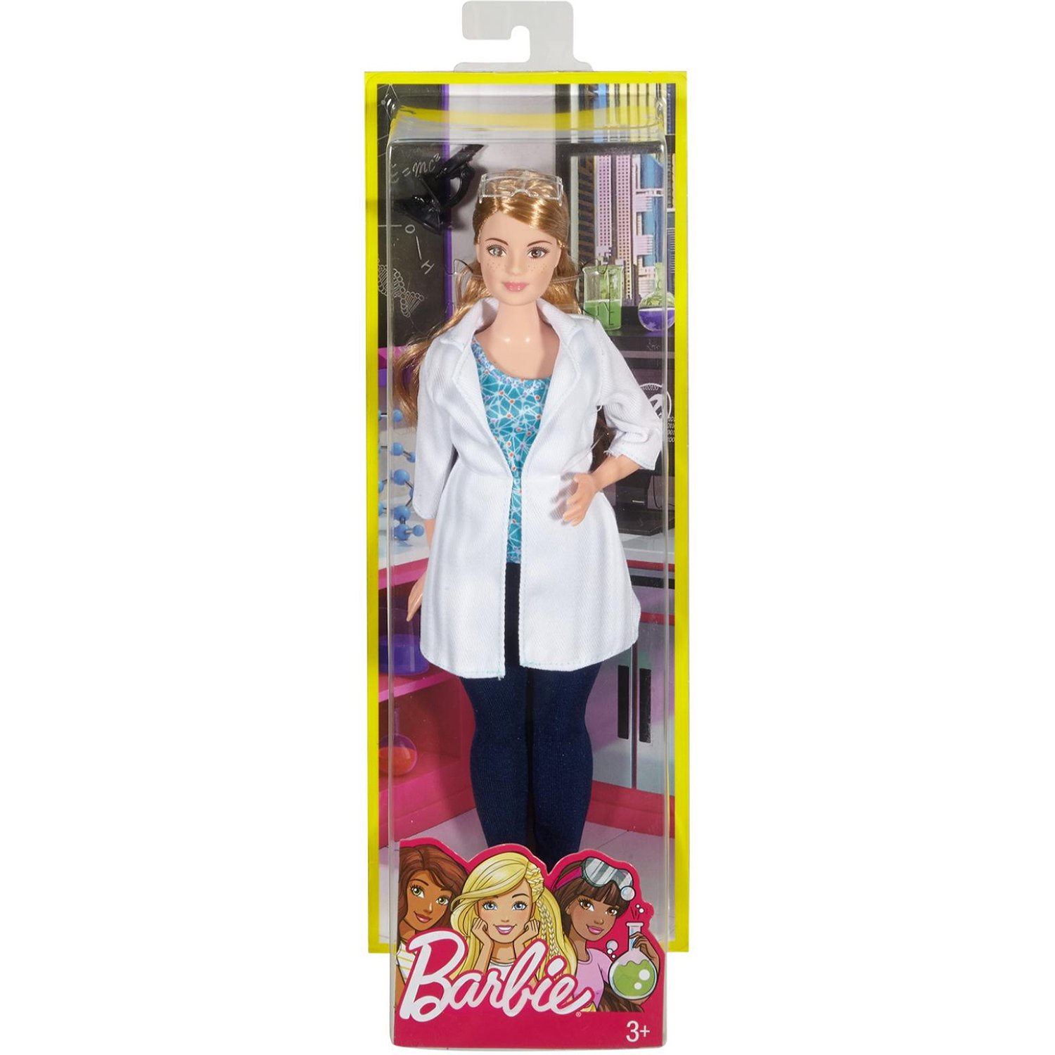 Кукла Barbie Кем быть? Ученый с микроскопом, 31 см, DVF60