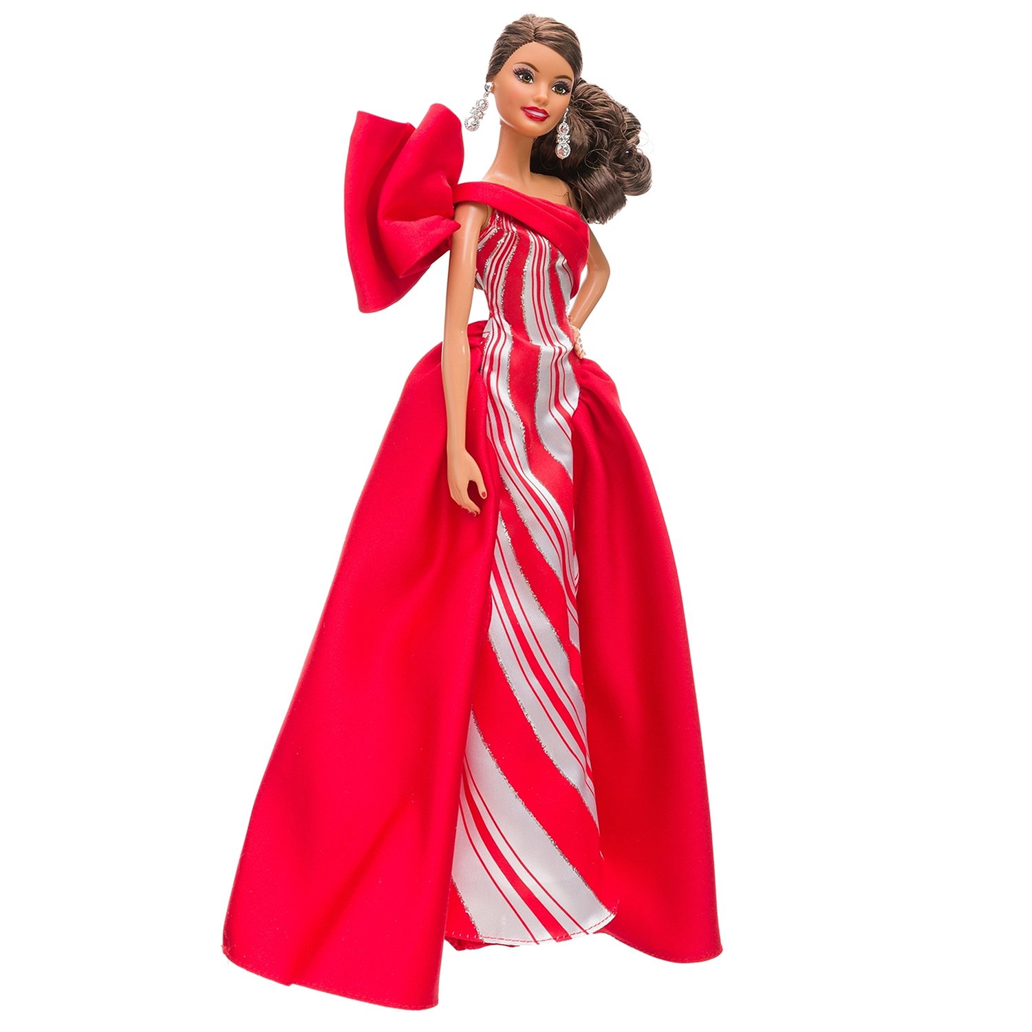Кукла Barbie Праздничная 2019 Шатенка, FXF03