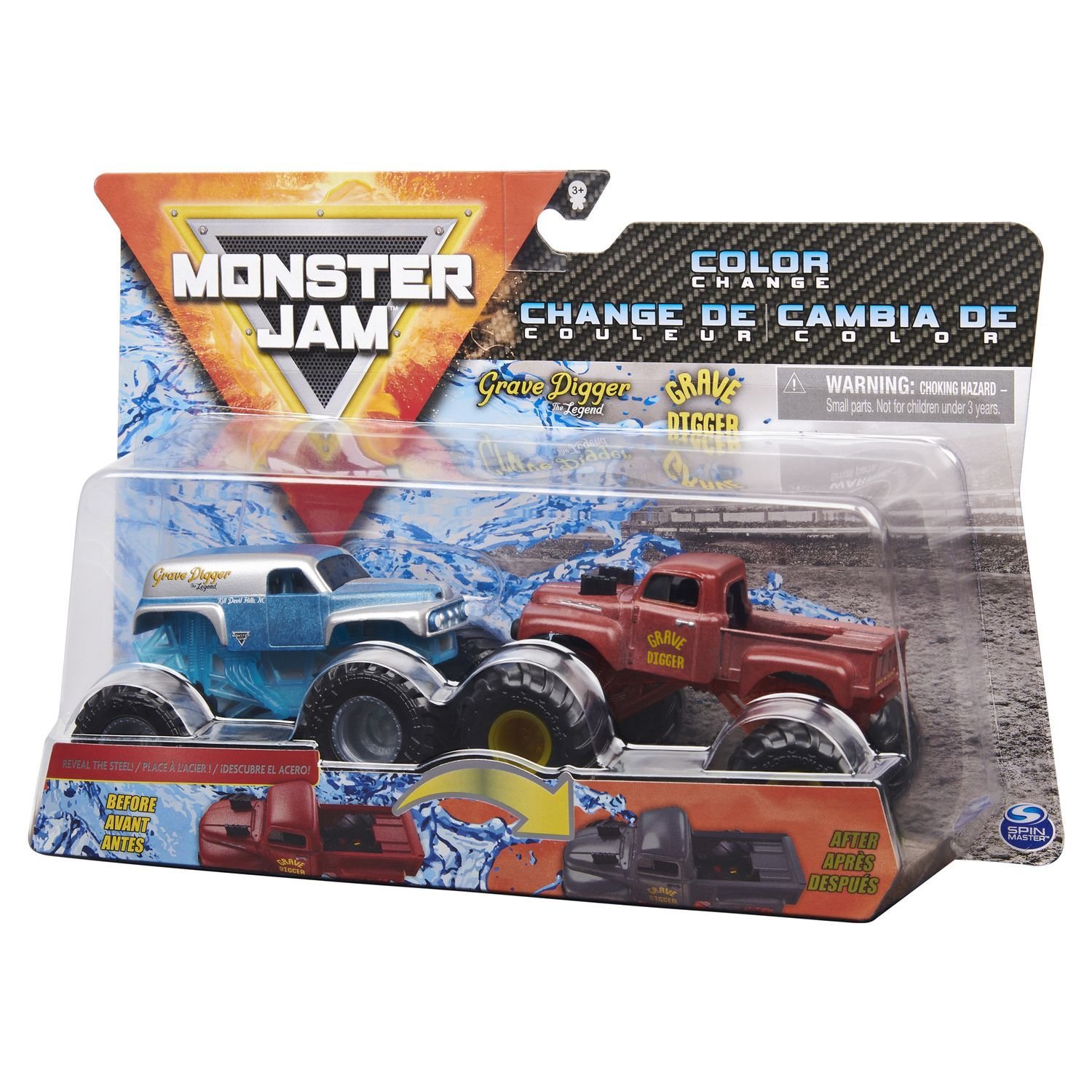 Машинка Monster Jam 1:64 2шт GrvDgrLgndVRedPrmrGrvDgr 6044943/20124304