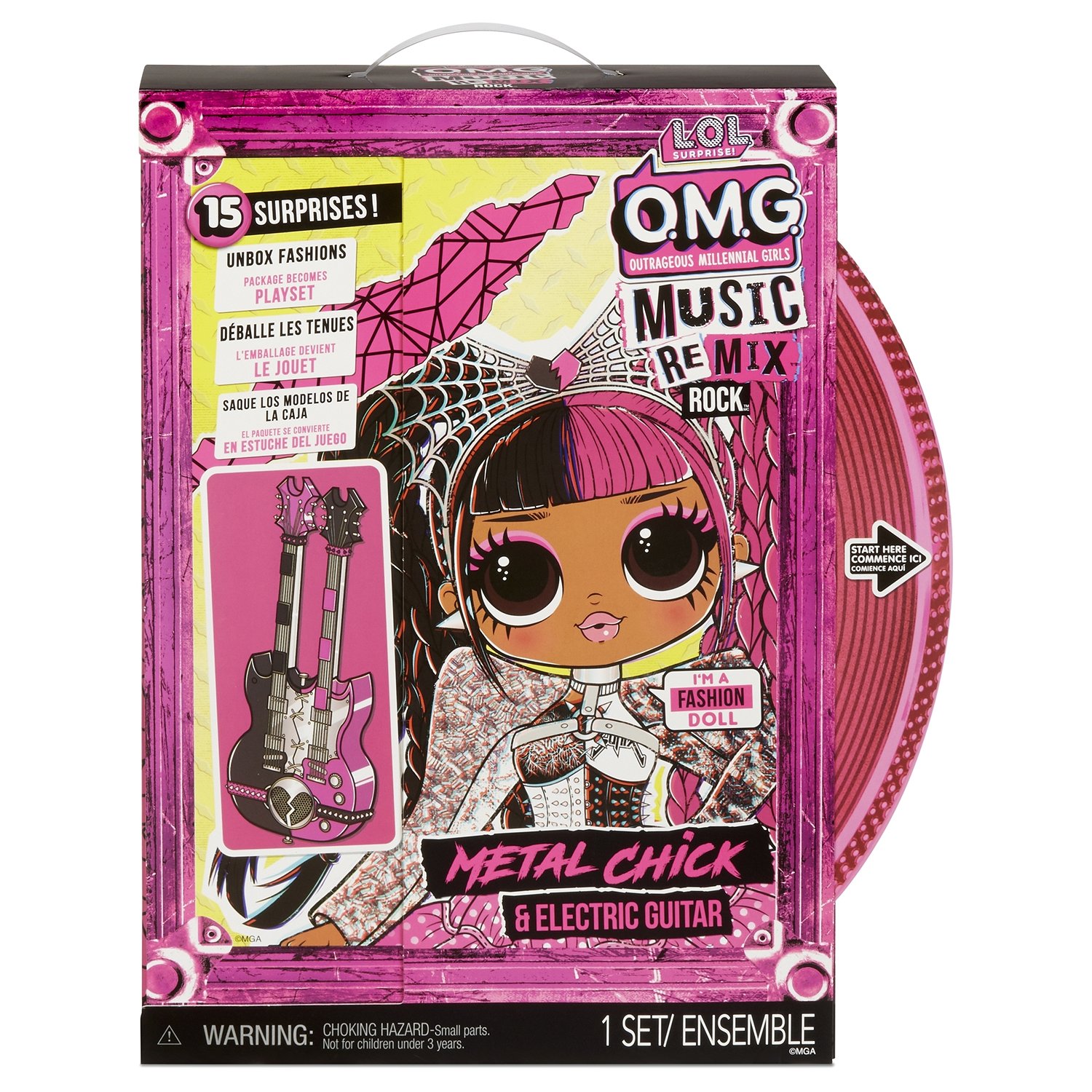 Кукла L.O.L. Surprise! OMG Remix Rock Metal Chick and Electric Guitar 577577EUC