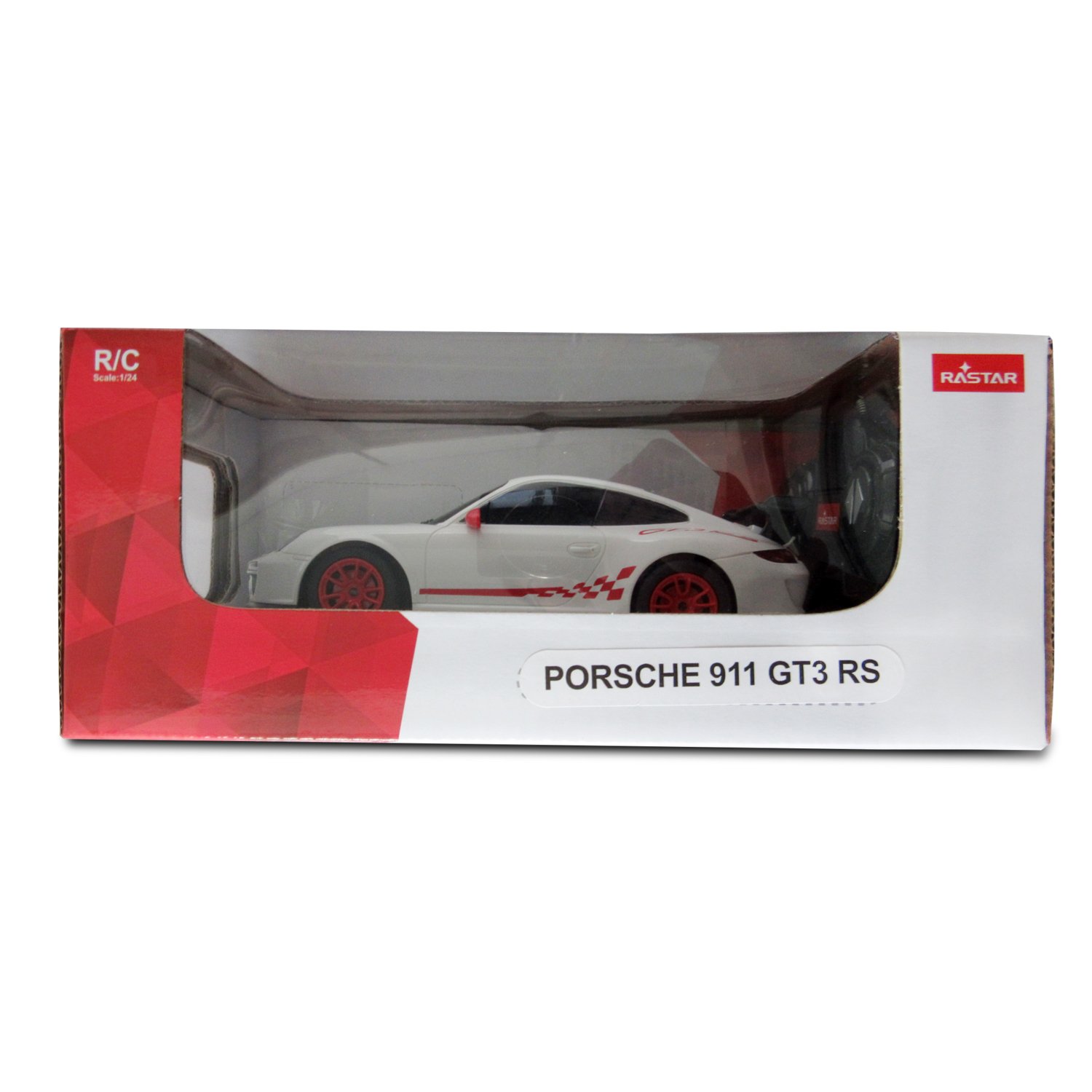 Машина Rastar РУ 1:24 Porsche GT3 RS Белая 39900-1