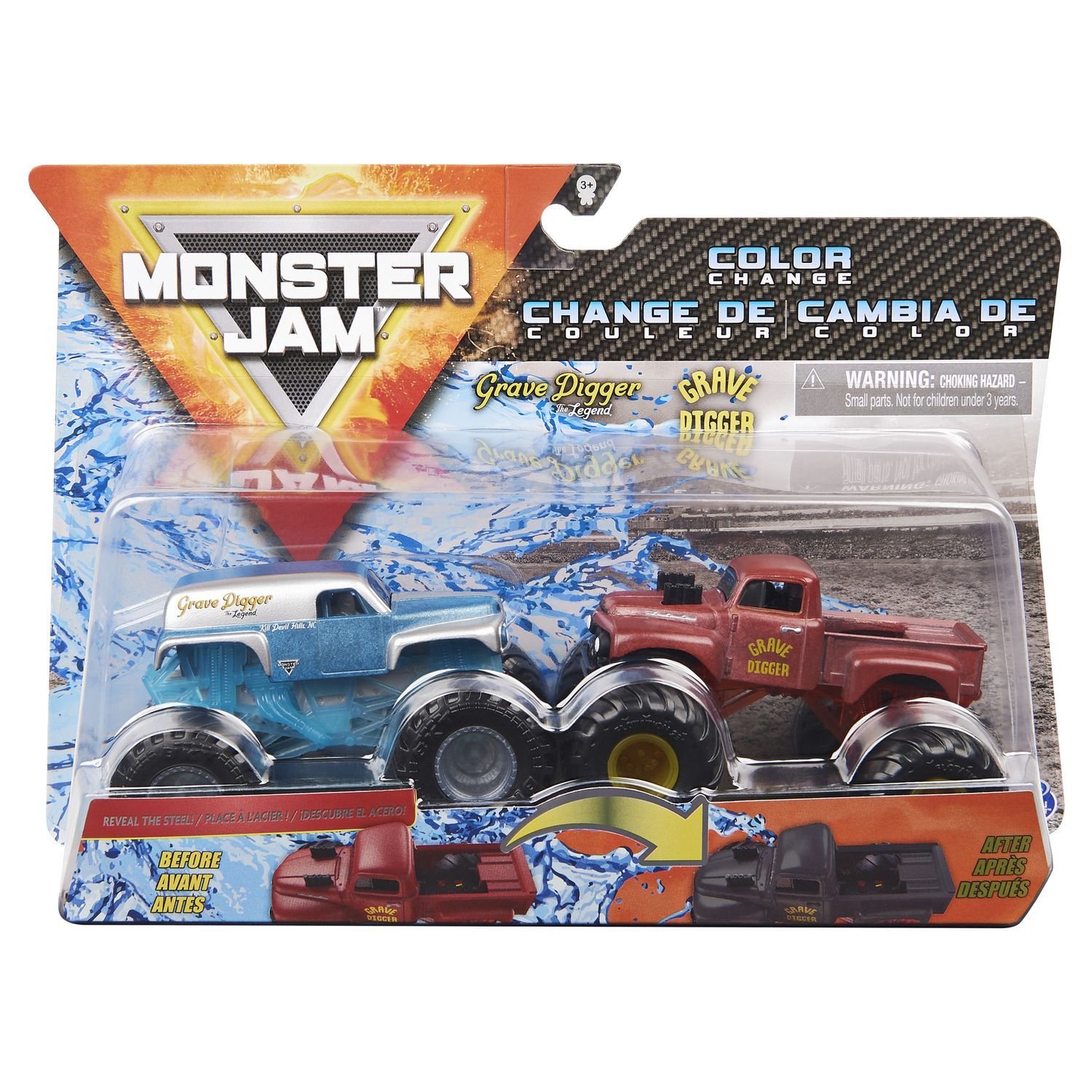 Машинка Monster Jam 1:64 2шт GrvDgrLgndVRedPrmrGrvDgr 6044943/20124304