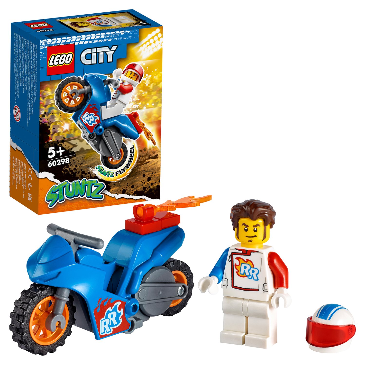 Конструктор LEGO City Stuntz Реактивный трюковый мотоцикл 60298