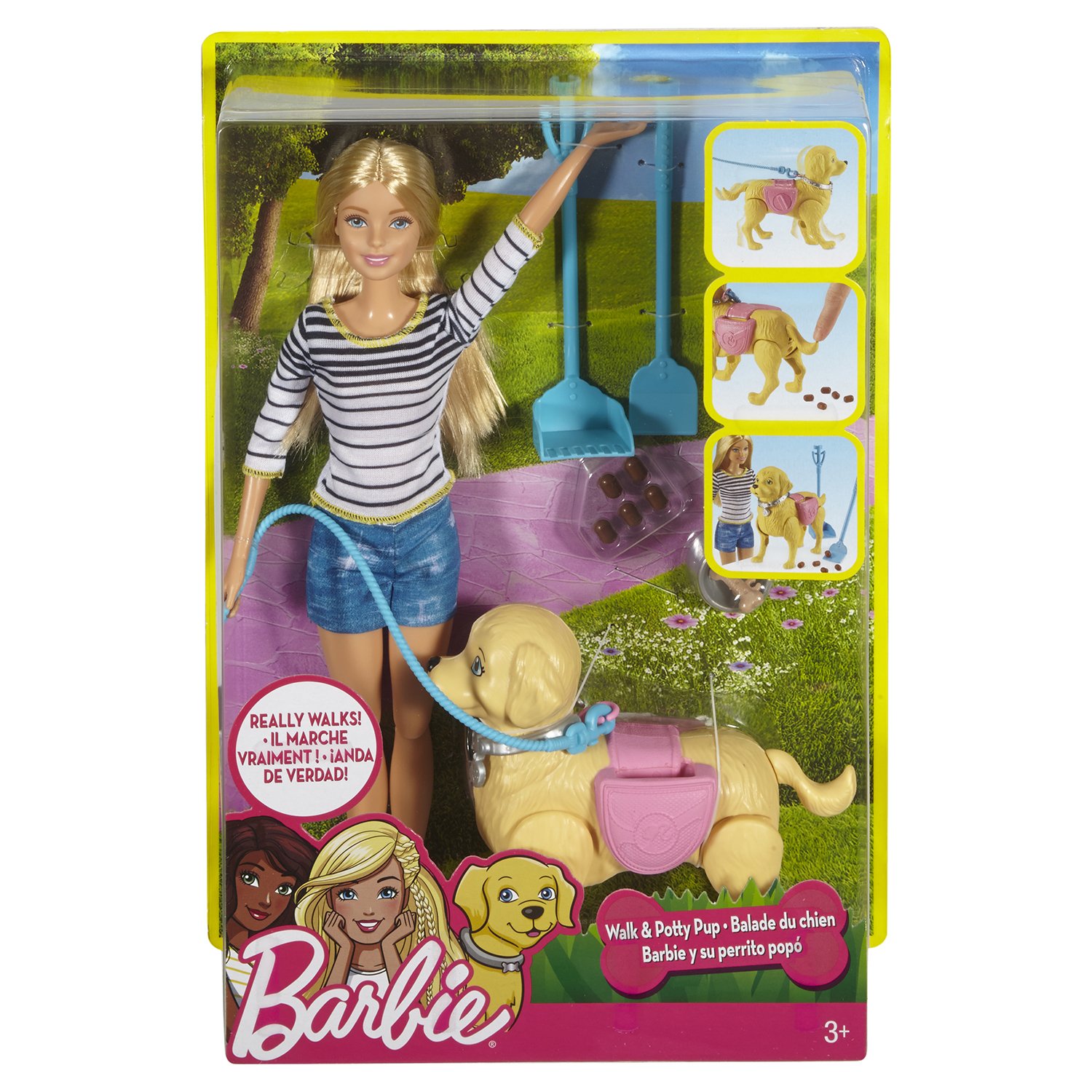 Набор игровой Barbie Прогулка с питомцем DWJ68