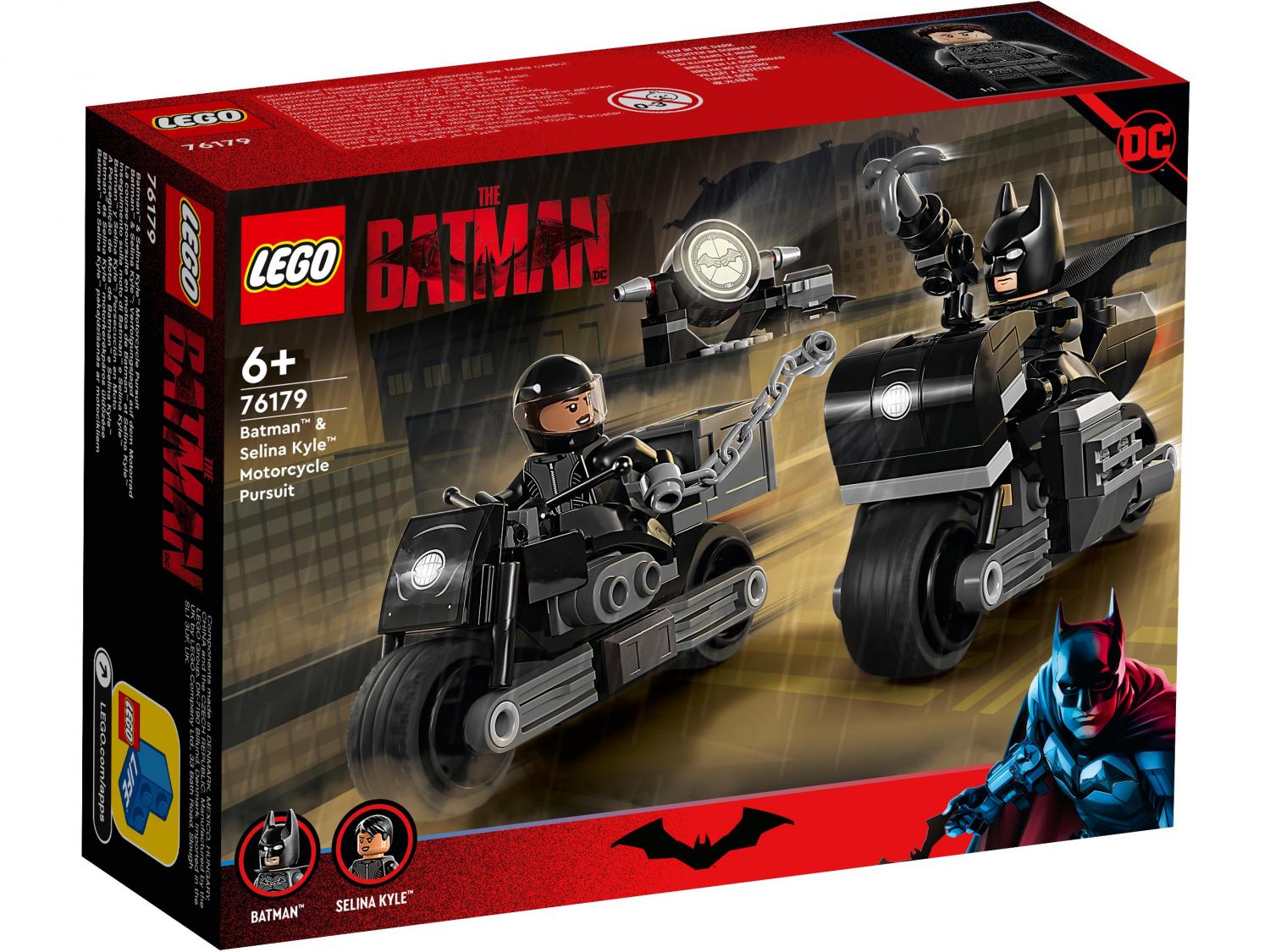 Конструктор Lego Super Heroes 76179 Бэтмен и Селина Кайл: погоня на мотоцикле