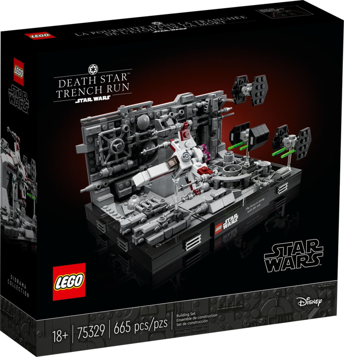 Конструктор LEGO Star Wars 75329 Диорама "Бег по траншеям Звезды Смерти"
