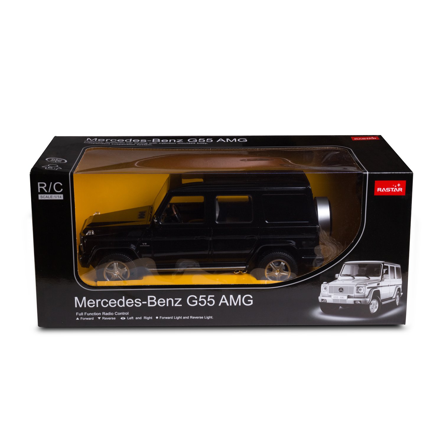 Машина радиоуправляемая Rastar 1:14 Mercedes-Benz G55 AMG Черная