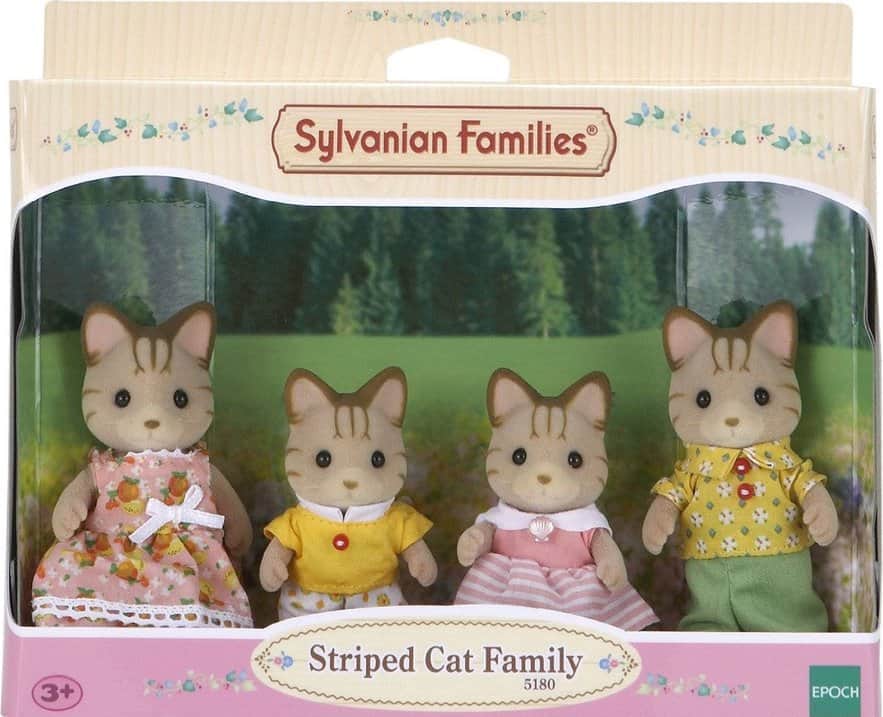 Фигурки Sylvanian Families Семья полосатых кошек 5180