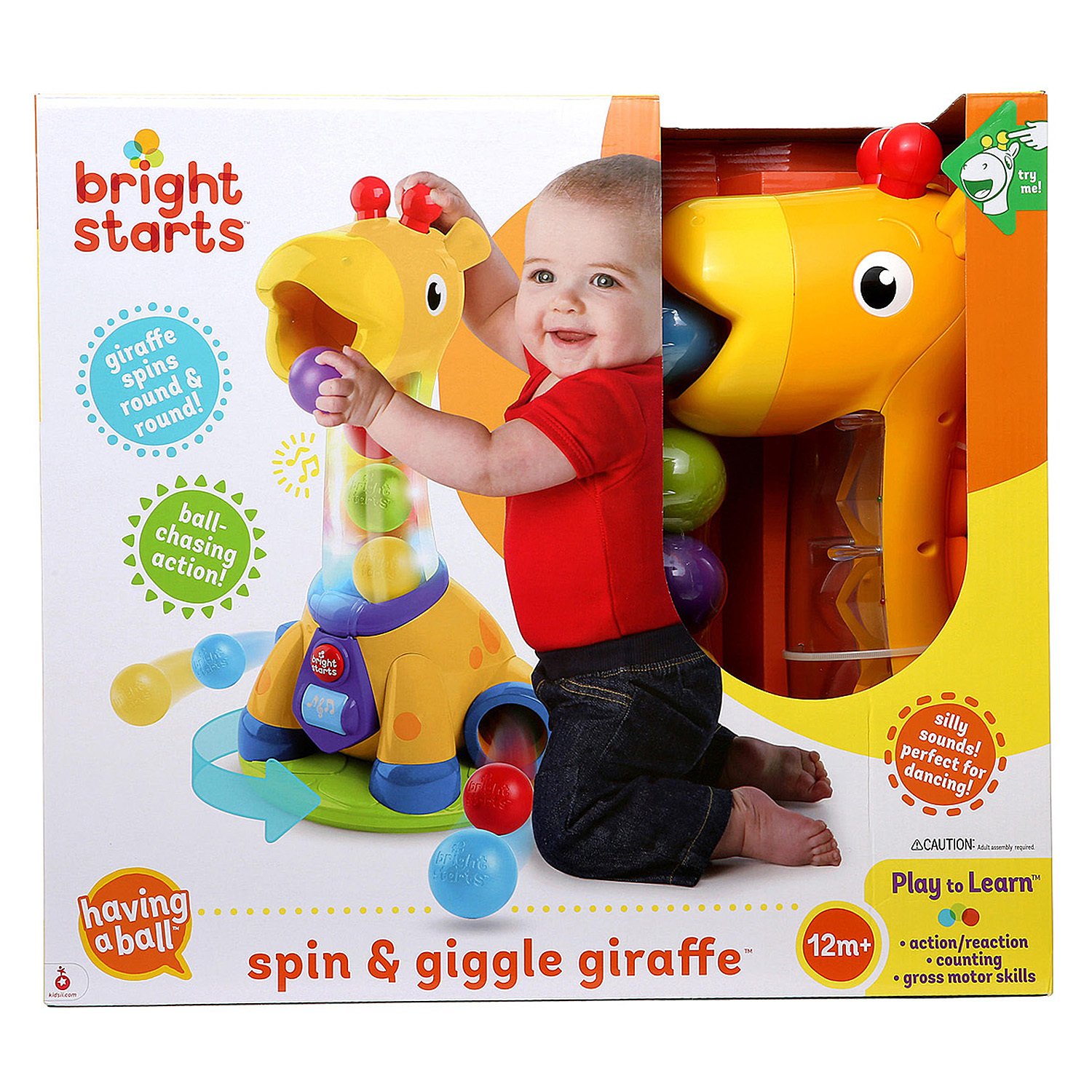 Игрушка развивающая Bright Starts Весёлый жирафик 10933