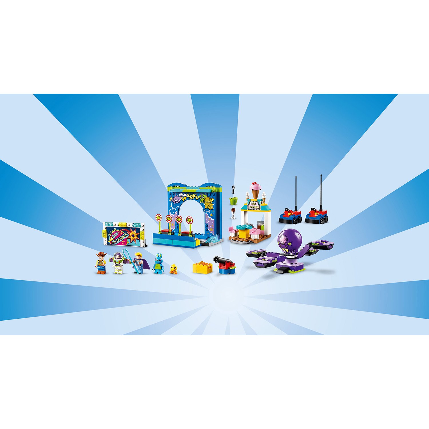 Конструктор LEGO 4+ Парк аттракционов Базза и Вуди 10770