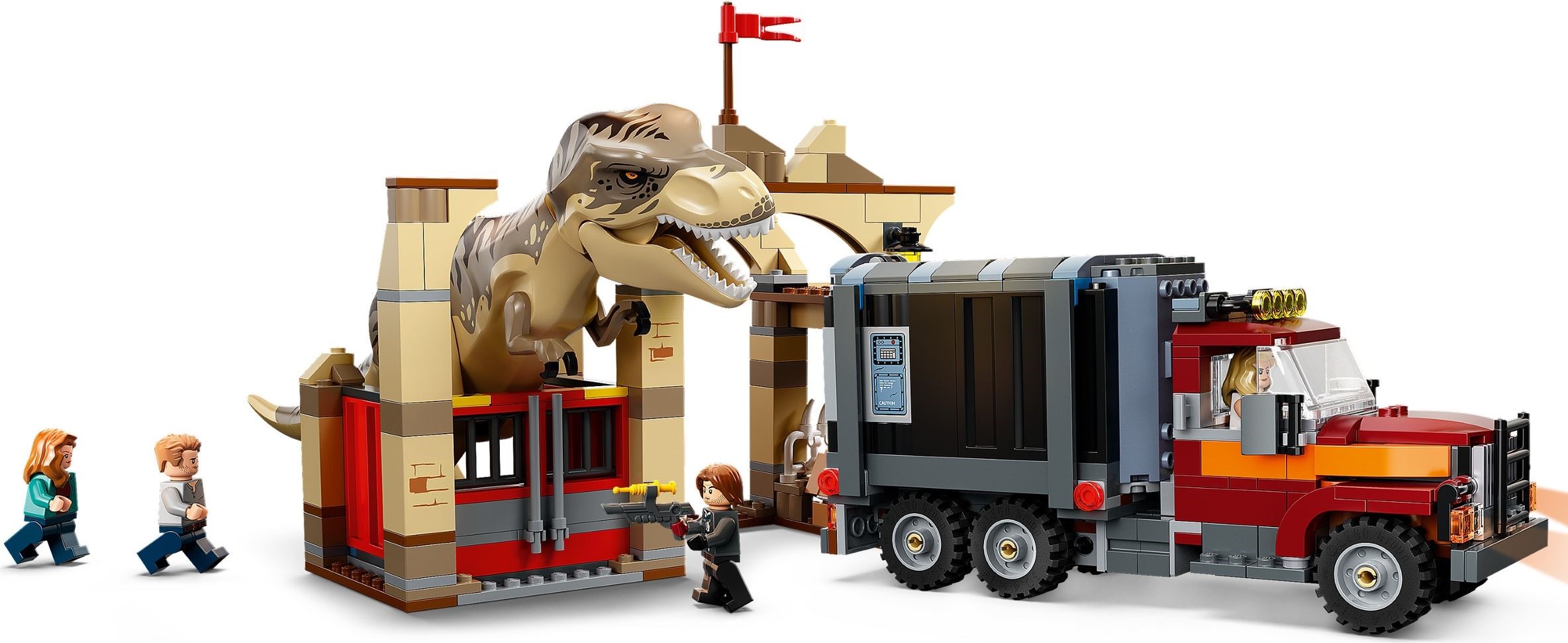 Конструктор LEGO Jurassic World 76948 Побег тираннозавра и атроцираптора